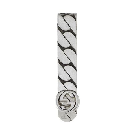 gucci interlocking g silver money clip|Gucci Interlocking money clip in 925 sterling silver .